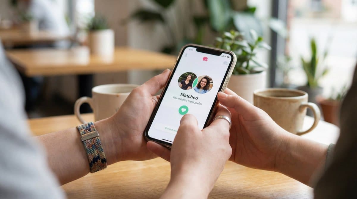 Dating app on phone